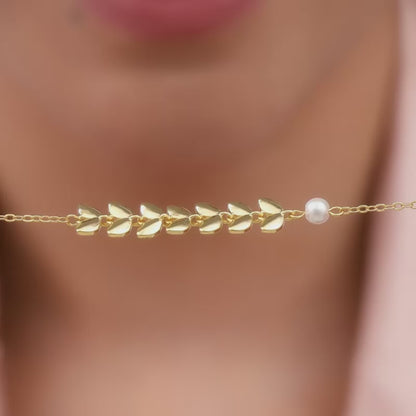 Golden Leaves Bracelet