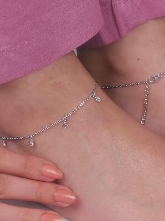 Silver Star Magic Anklet