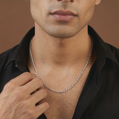 Silver Urban Curb Chain for Him