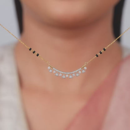 Gold Swarna Lab Grown Diamond Mangalsutra