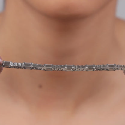 Silver Eternity Row Bracelet