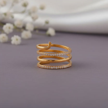 Golden Gilded Flow Ring