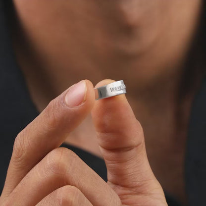 Silver Sleek Brilliance Ring For Him
