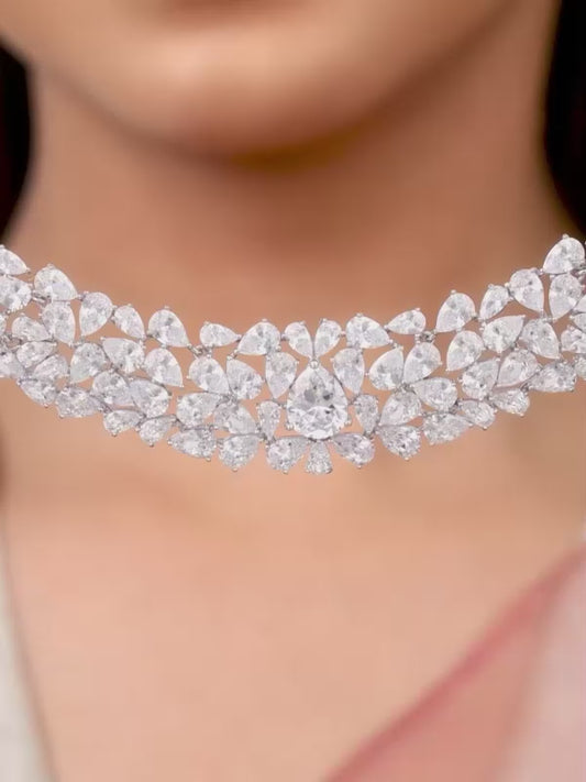 Silver Elara Statement Necklace