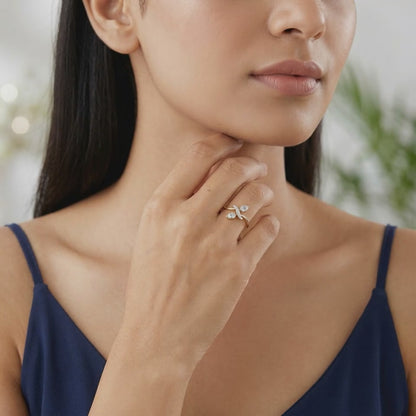 Gold Everleaf Lab Grown Diamond Ring