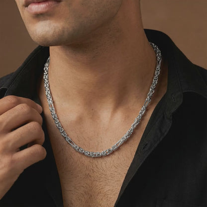 Silver Byzantine Chain for Him