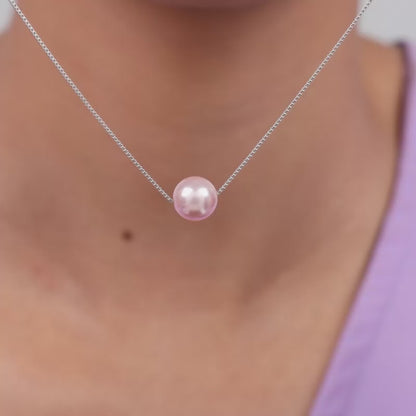 Silver Classic Pearl Necklace