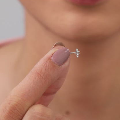 Silver Posy Earrings