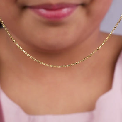 Golden Adorable Kids Link Chain