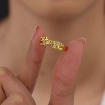 Golden Infinity Love Ring