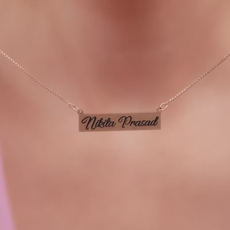 Engraved Family Name Disc Necklace – Initial Obsession
