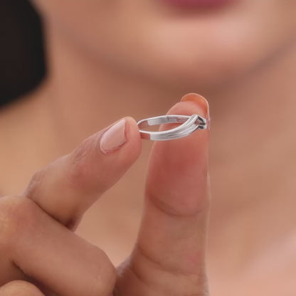 Silver Classy Vanki Ring