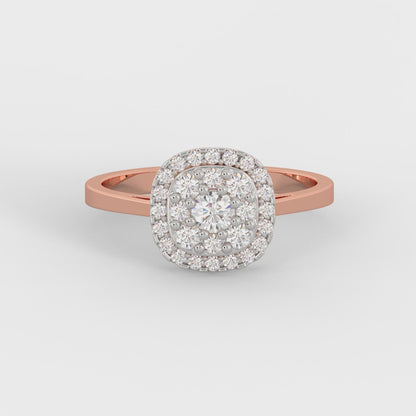 Rose Gold Pristine Solitaire Diamond Ring