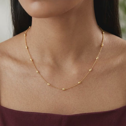 Golden Minimal Glow Necklace