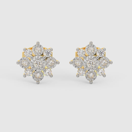 Gold Gorgeous Grace Diamond Earrings