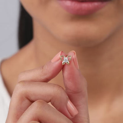 Gold Lilora Lab Grown Diamond Earrings