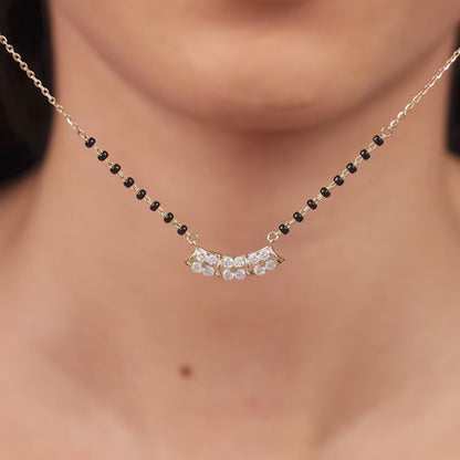 Gold Preeti Lab Grown Diamond Mangalsutra