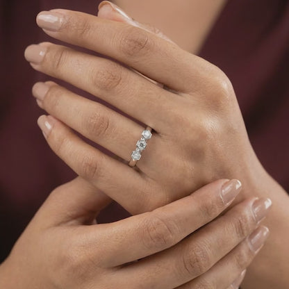Silver Trinity Adjustable Ring