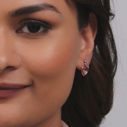 Rose Gold Tender Affection Earrings