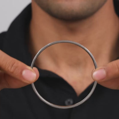 Silver Saahas Kada For Him