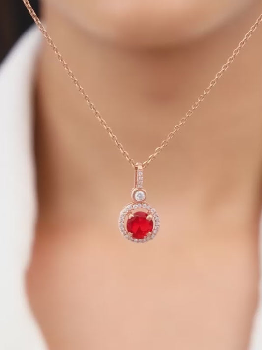 Rose Gold One And Only Pendant With Link Chain