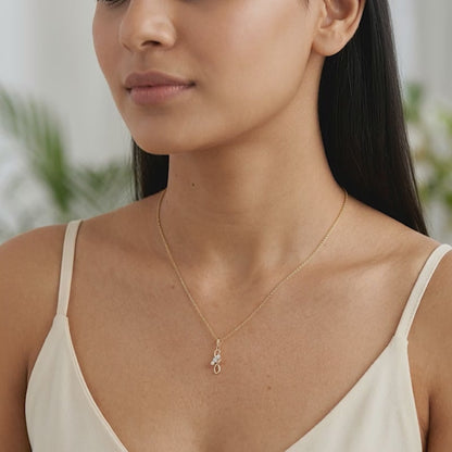 Gold Everlasting Vine Lab Grown Diamond Pendant