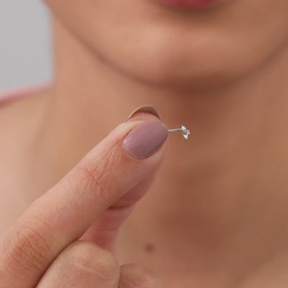 Silver Flower Bloom Earrings