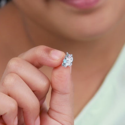 Silver Sparklehoof Kids Stud Earrings