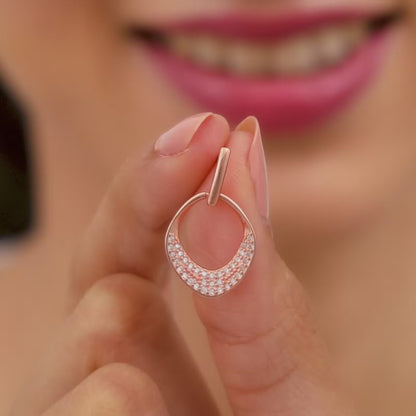 Rose Gold Nova Earrings