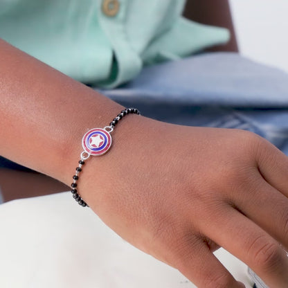 Silver Vibranium Bracelet Rakhi (2 - 8 Years)