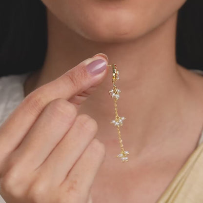 Golden Diana Dangler Earrings