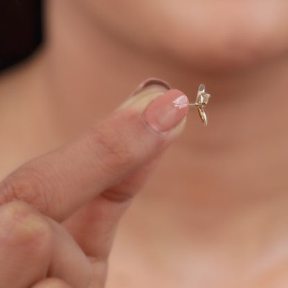 Gold Aurea Lab Grown Diamond Earrings