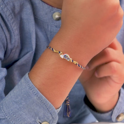 Golden Rainbow Bro Kids Rakhi