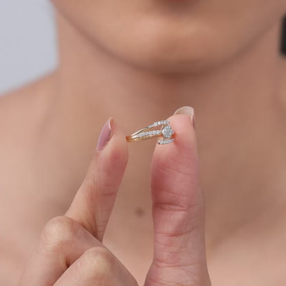 Gold Celestial Lab Grown Diamond Ring