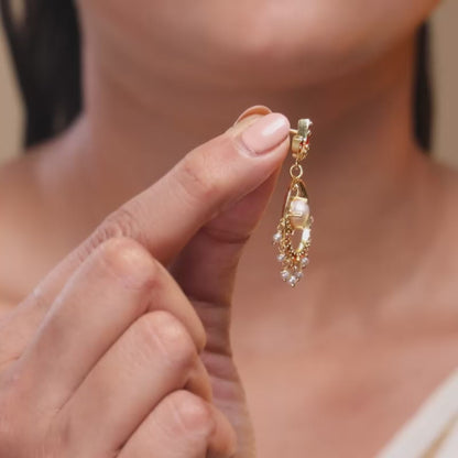 Golden Hera Chandbali Earrings