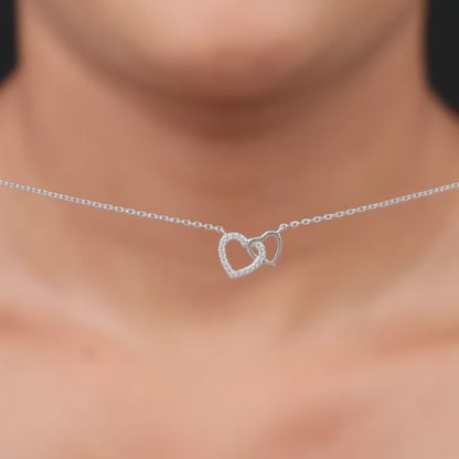 Silver Pretty Love Necklace