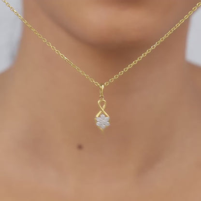 Gold Cosmos Diamond Pendant