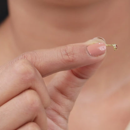 Golden Frigg Stud Earrings