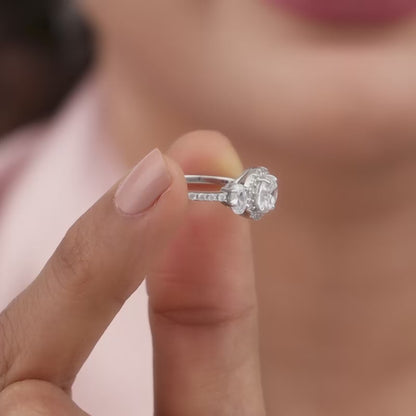 Silver Celestial Zircon Ring