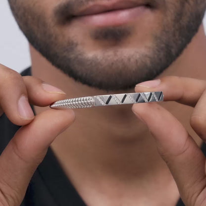 Silver Gleaming Aura Bracelet For Him/Her