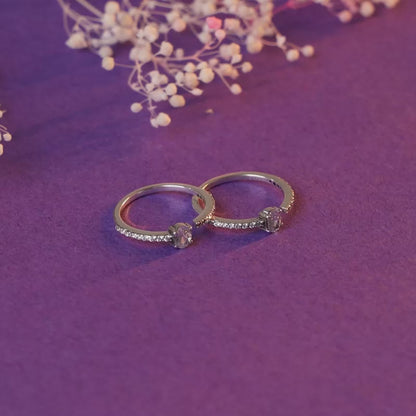 Oxidised Silver Pooja Toe Rings