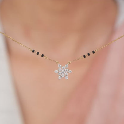 Gold Shubh Aura Diamond Mangalsutra