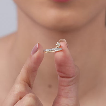 Gold Prong Lab Grown Diamond Ring