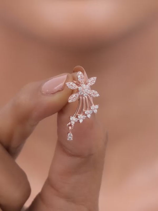 Rose Gold Wings of Shine Earrings
