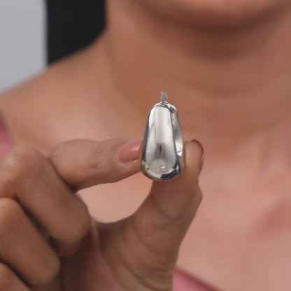 Silver Minimalist Hoop Earrings