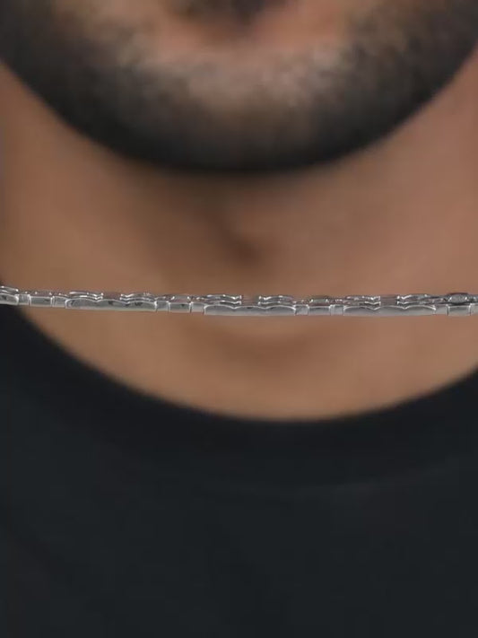 Silver Kingpin Bracelet For Him