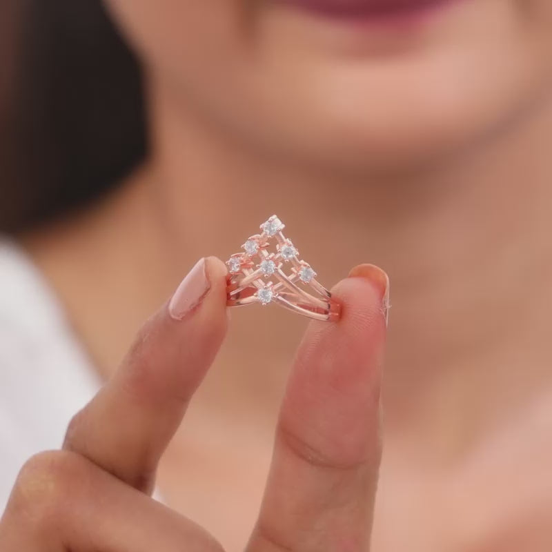 Buy Floret Tales Diamond Vanki Ring Online | CaratLane