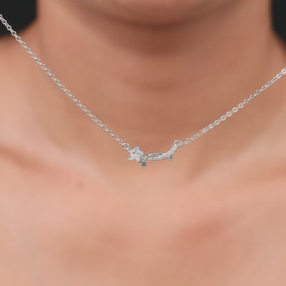 Silver Celestial Star Necklace