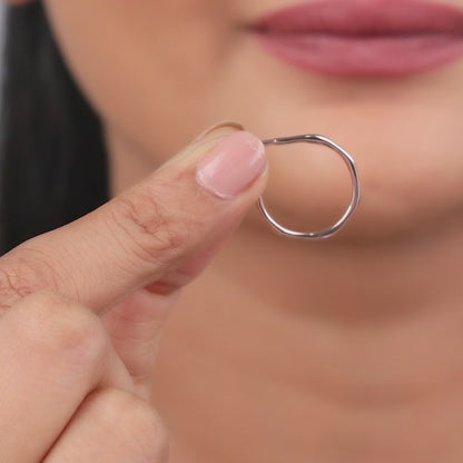 Rose Gold Classy Serene Hoops