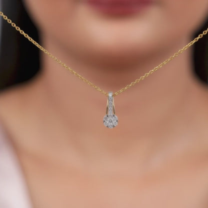 Gold Novara Lab Grown Diamond Pendant